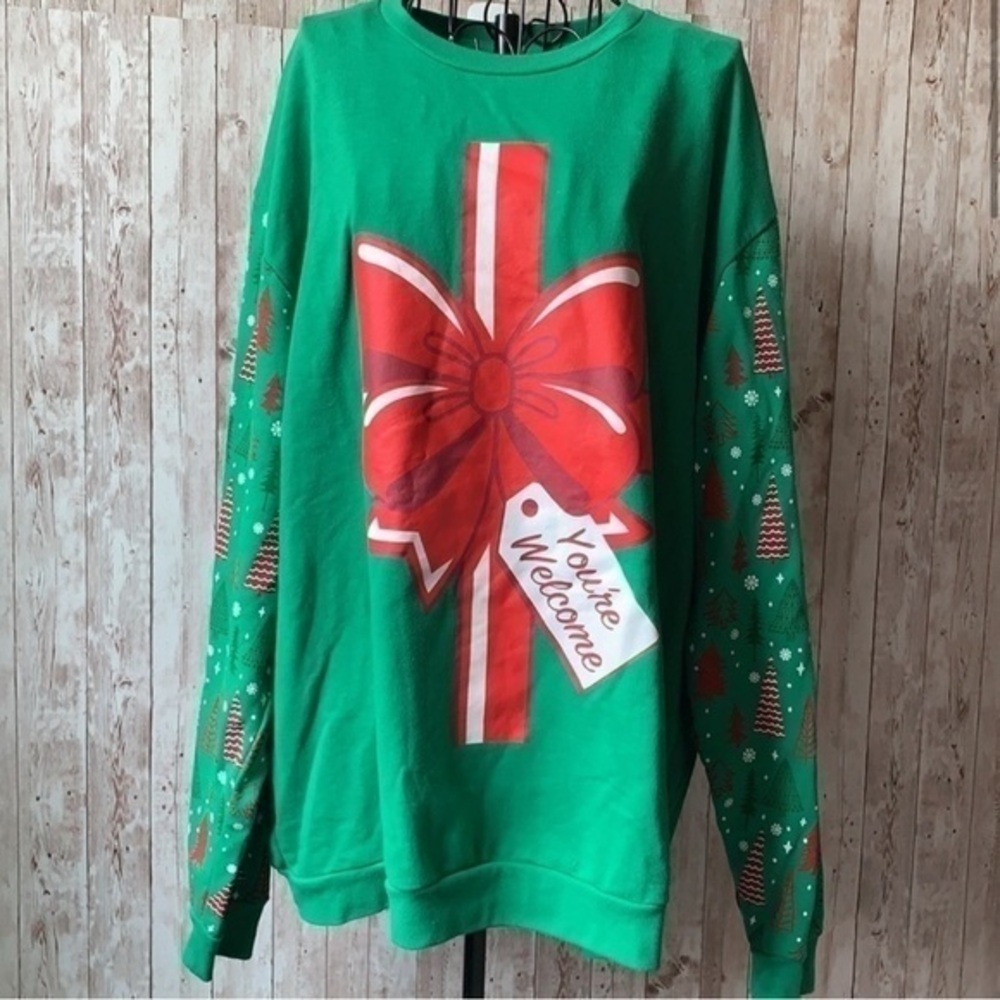 Happy Holidays Green Ugly Christmas Sweatshirt